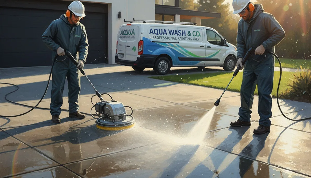 Concrete pressure cleaning for driveways and patios in St Charles, MO