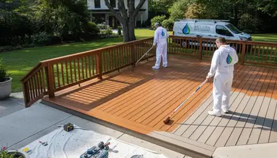 Professional deck painting in St Charles, MO for weather-resistant exterior wood protection