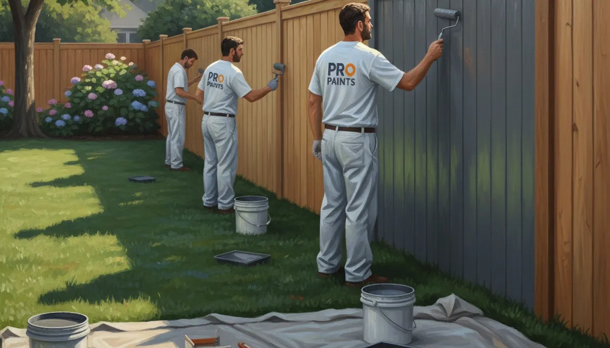 Fence painting in St Charles, MO by St Charles Paint Pros for durable, curb-appeal protection