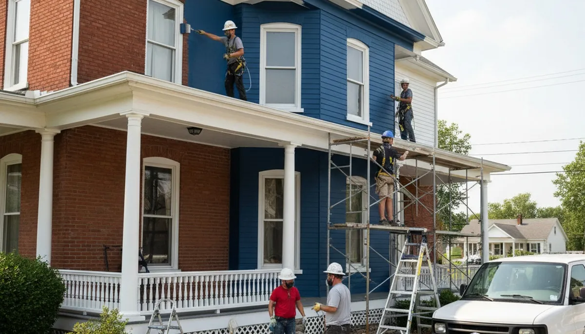 Painting crew serving St Charles, MO for house painting and exterior repainting projects