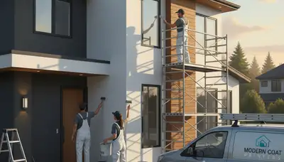 House painters in St Charles, MO applying durable exterior paint for lasting curb appeal