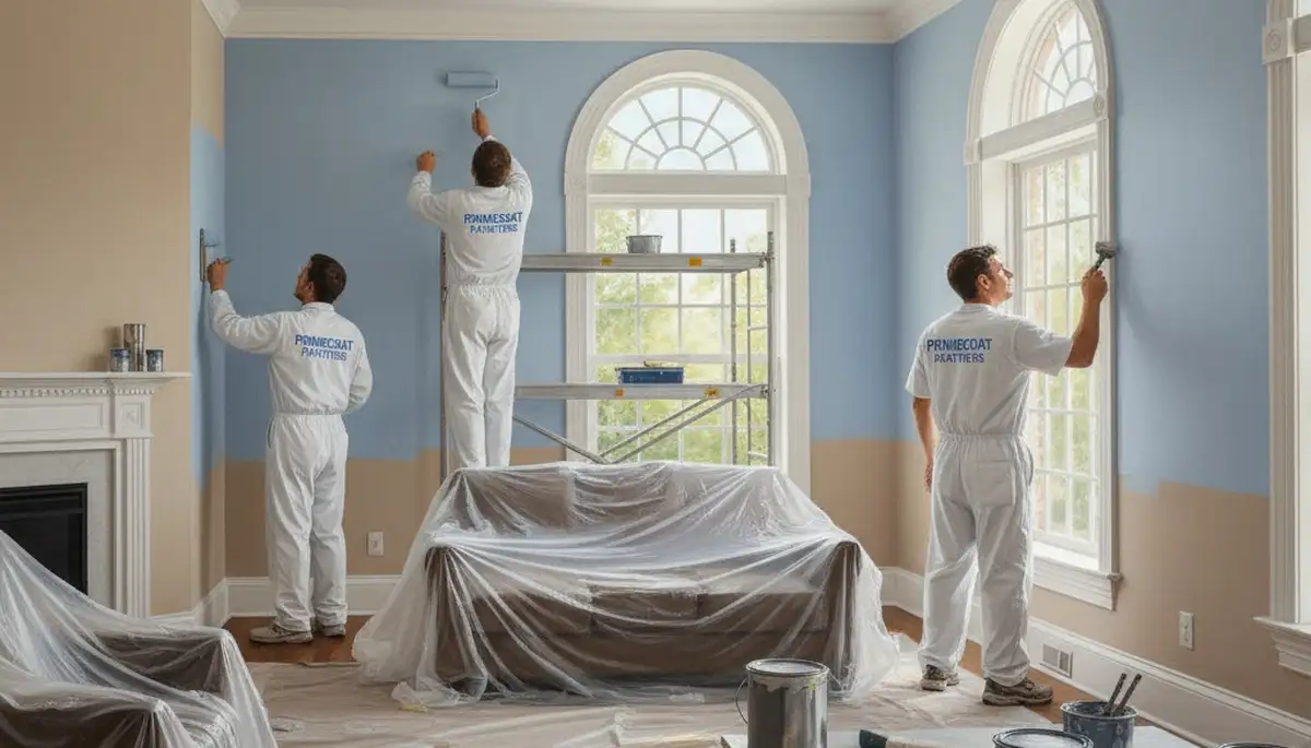 Interior house painting in St Charles, MO with smooth, durable finish for local homes