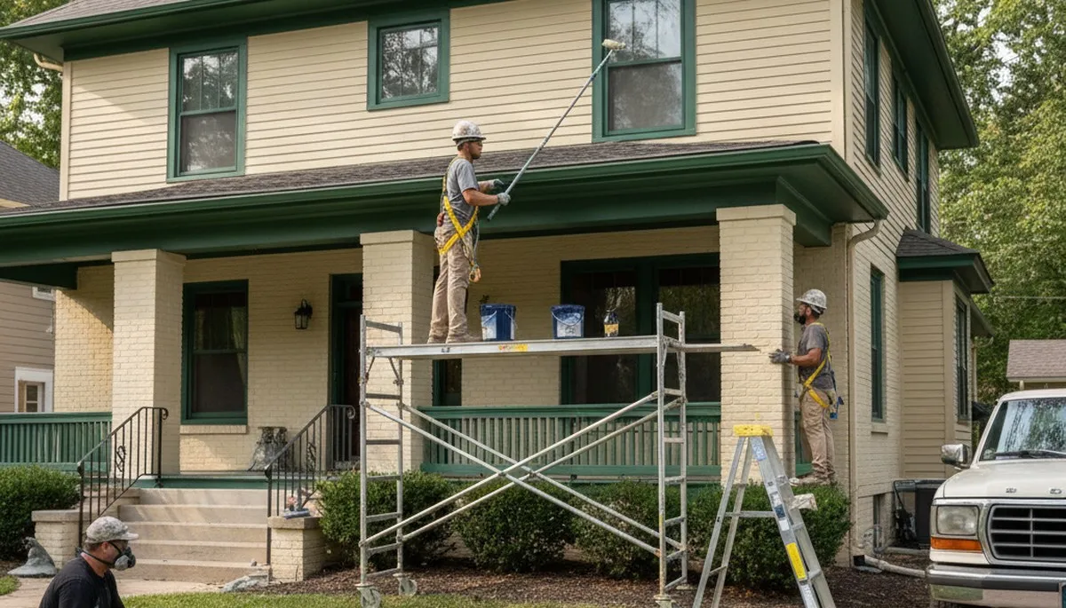 Painting contractors in St Charles, MO serving residential home exterior painting projects