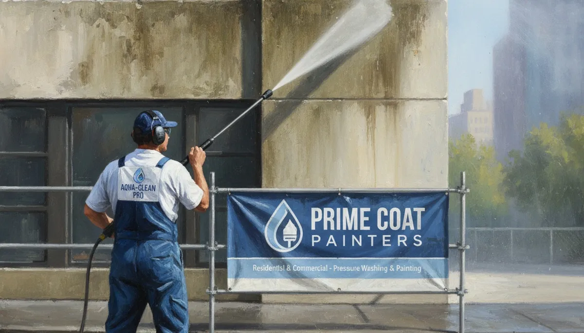 Pressure cleaning home exterior in St Charles, MO by St Charles Paint Pros