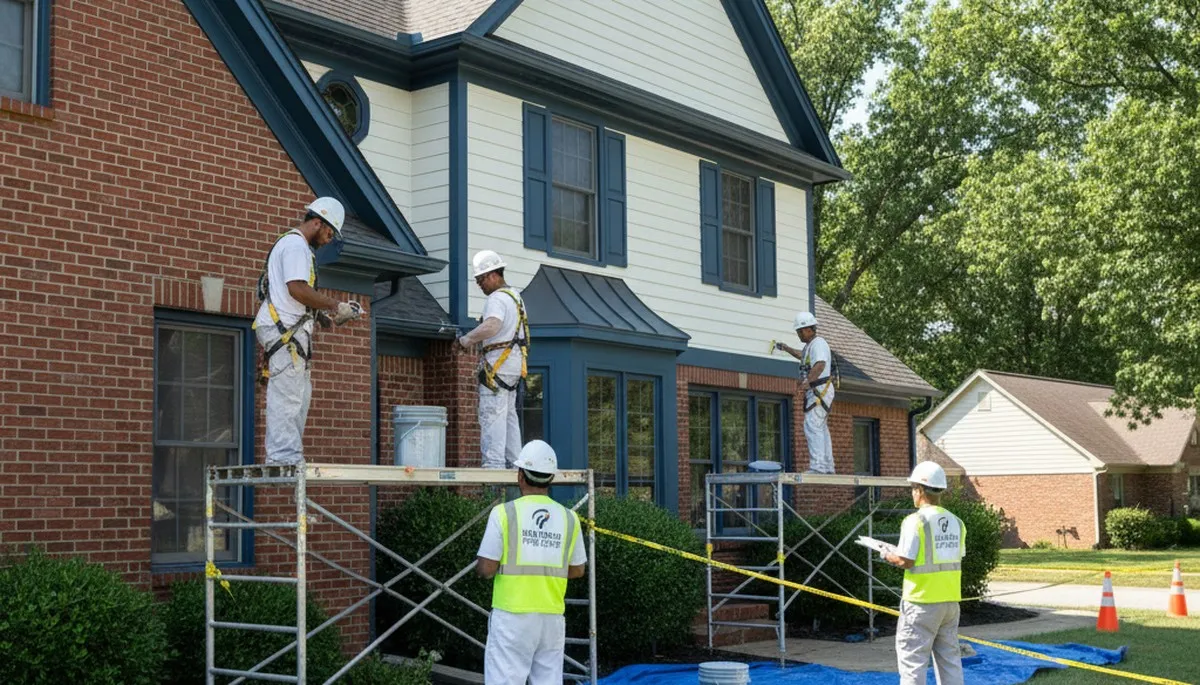 Painting crew in St Charles, MO providing professional house painting services