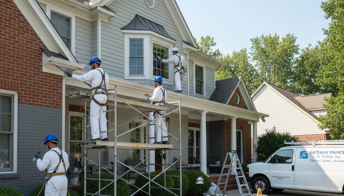 Painting crew serving St. Charles, MO for professional house painting services