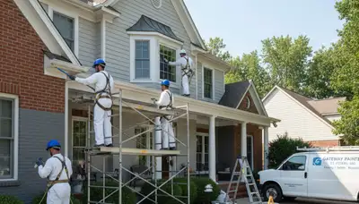 Painting crew serving St. Charles, MO for professional house painting services