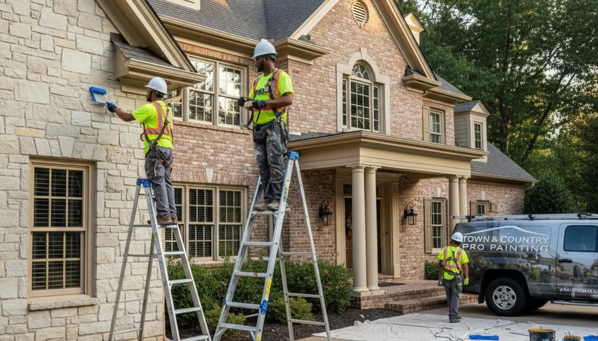 Painting crew serving St. Charles, MO with professional house painting services
