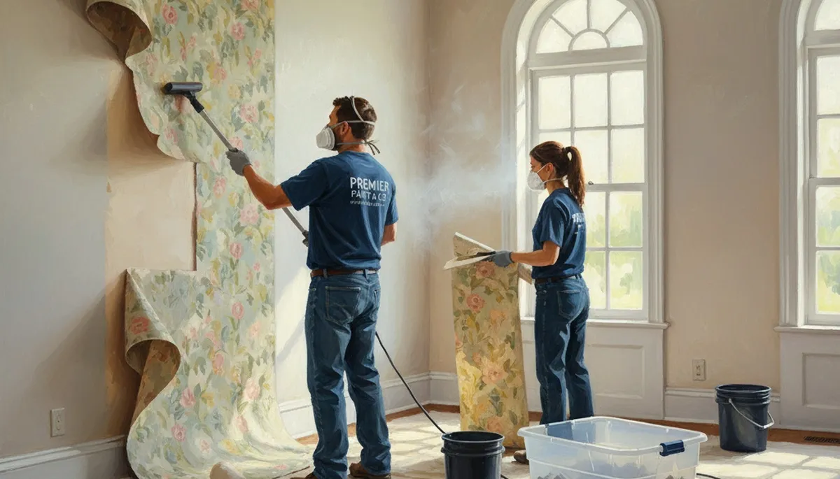 Wallpaper removal service in St Charles, MO for safe wall prep by St Charles Paint Pros